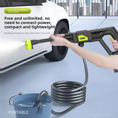 Household Car Cleaning Strong Lithium Battery Charging Wireless Car Washing Machine High Pressure Water Gun 110-240V