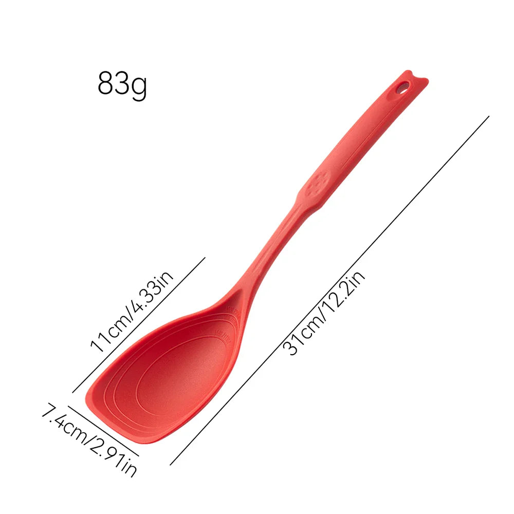 Multi-Functional Silicone Spatula & Spoon – Heat-Resistant, Non-Stick Cooking Tool for Stir-Fry, Soup, and Baking