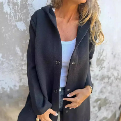 Women’s Hooded Long Sleeve Cardigan Jacket
