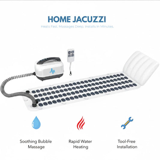 Jacuzzi Bathtub Mat – Portable Home Spa Bubble Massage Pad with Rapid Heating & Easy Installation
